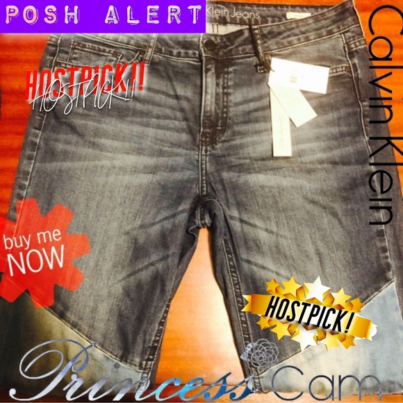 🤩🆕CALVIN KLEIN Skinny Anouk Colorblock Jeans 32 - Picture 4 of 8